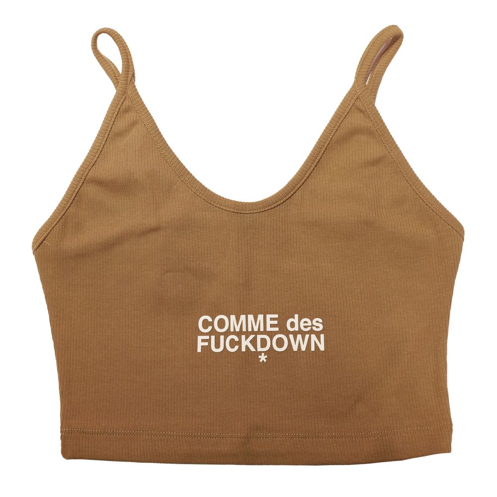 Brown Cotton Tops & T-Shirt