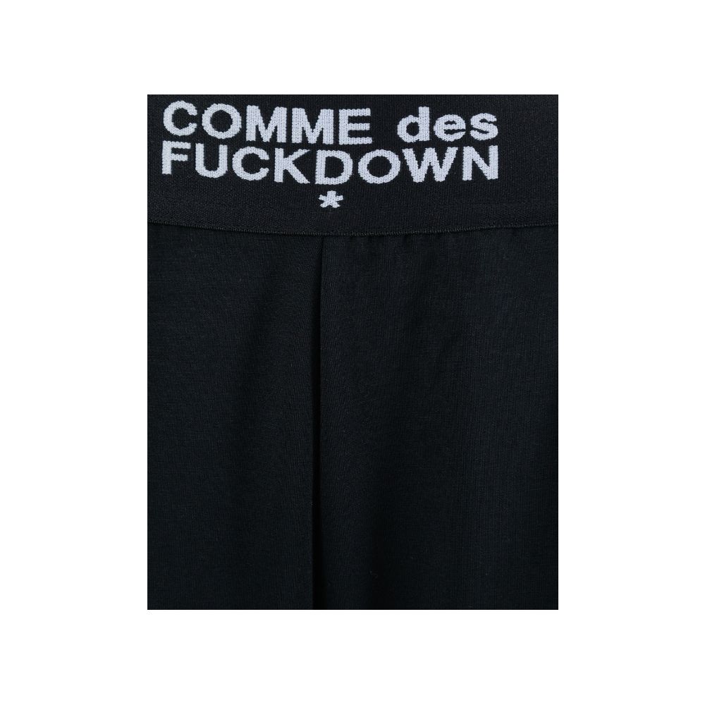 Comme Des Fuckdown جينز وبانت بوليستر أسود
