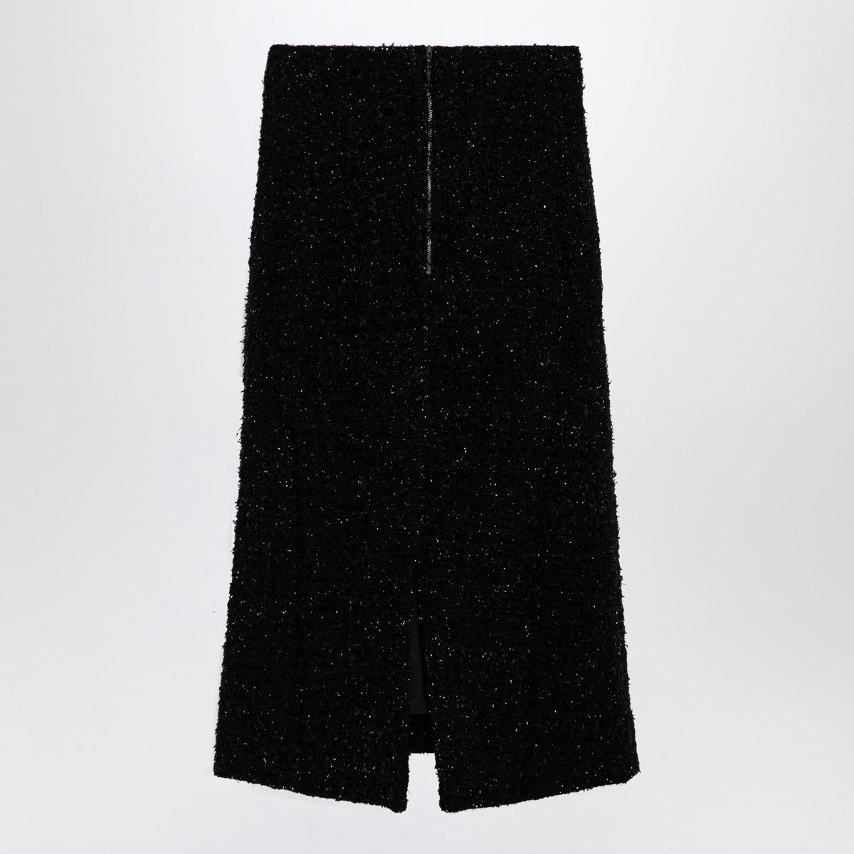 Balenciaga Balenciaga Black tweed midi skirt