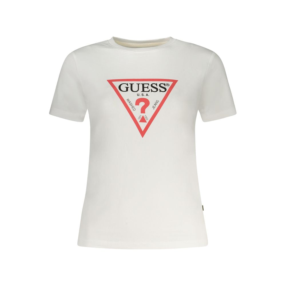 بنطلون جينز أبيض وقميص قطني من Guess