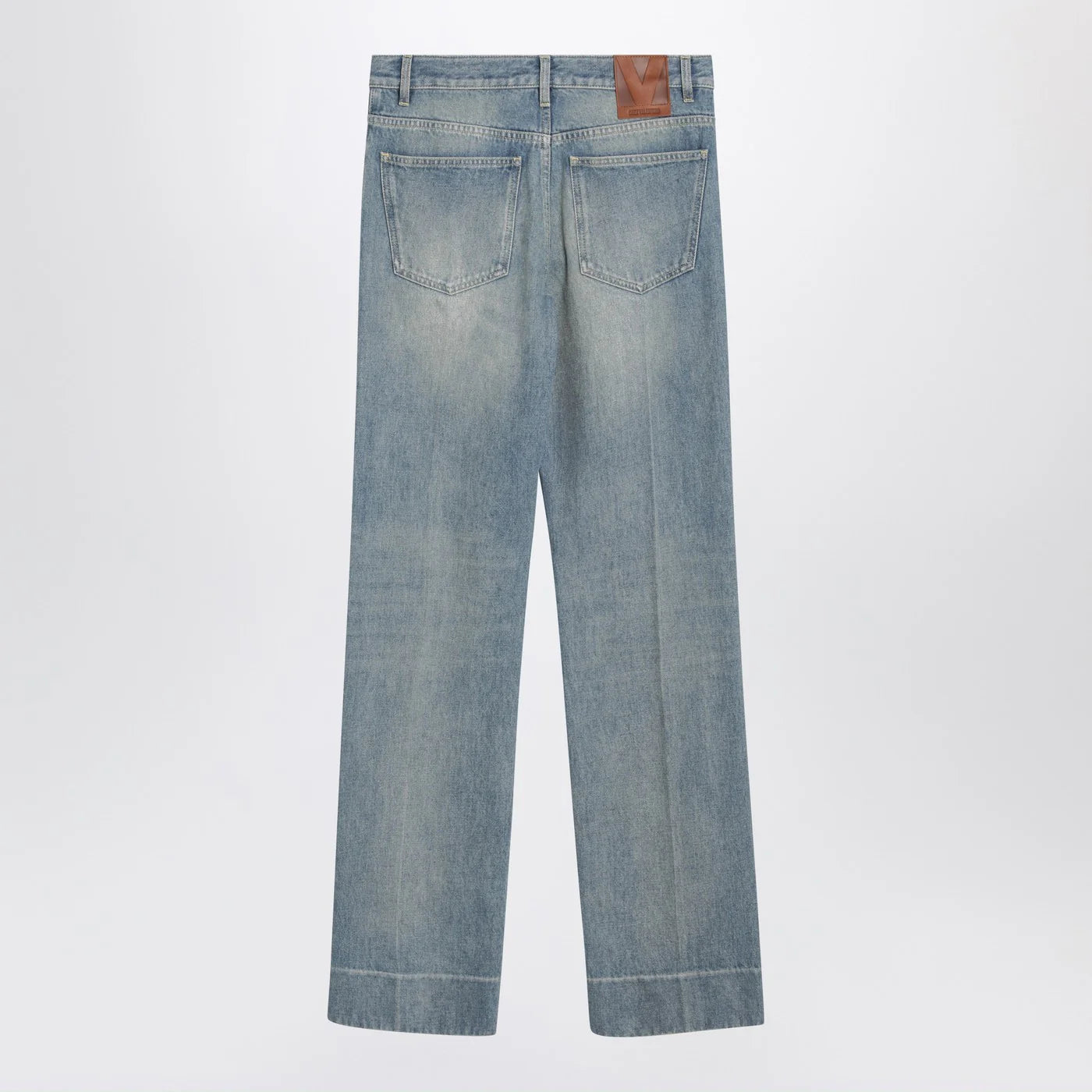 Valentino Light blue washed-effect jeans