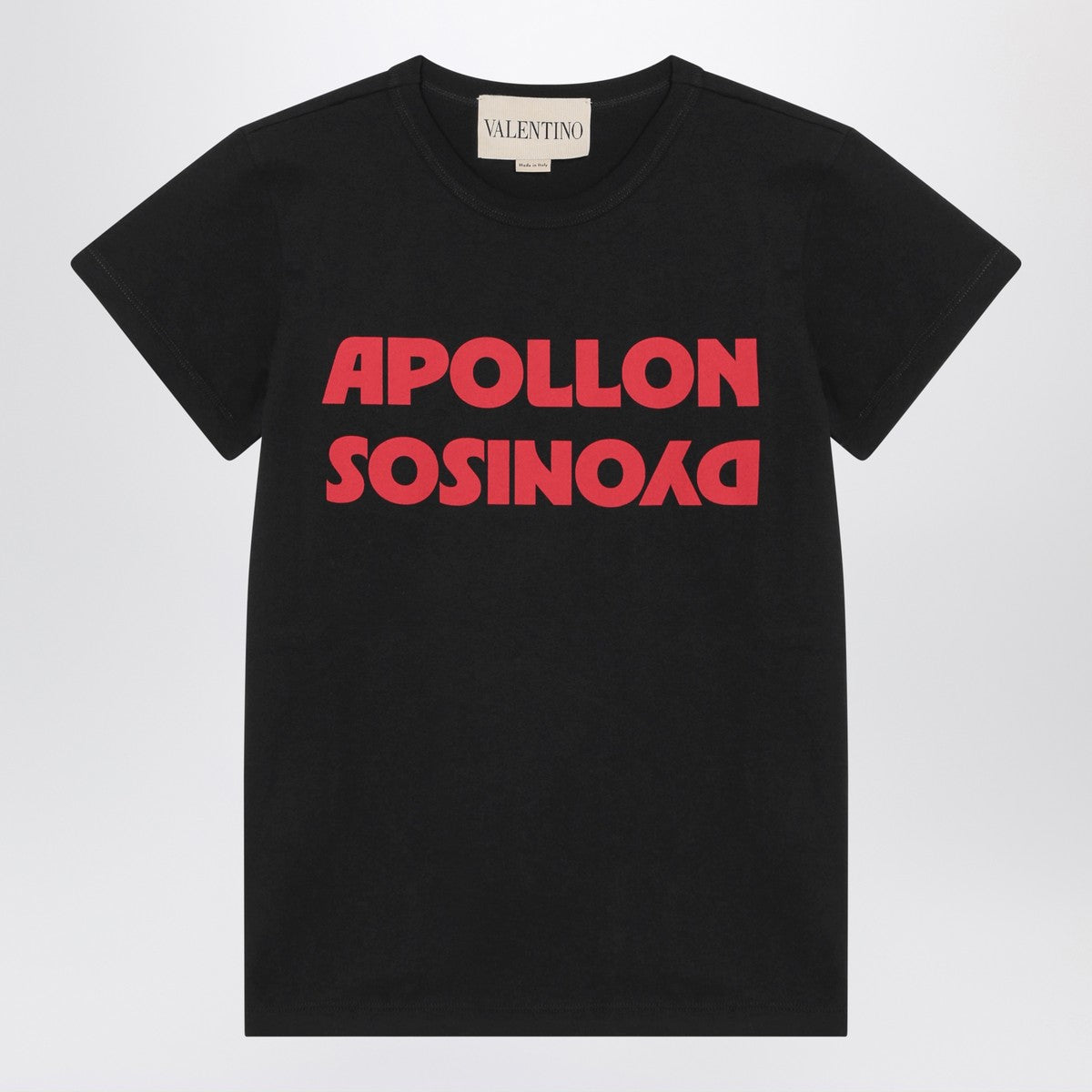 Valentino Valentino Black T-shirt with Apollon/Dionysos print