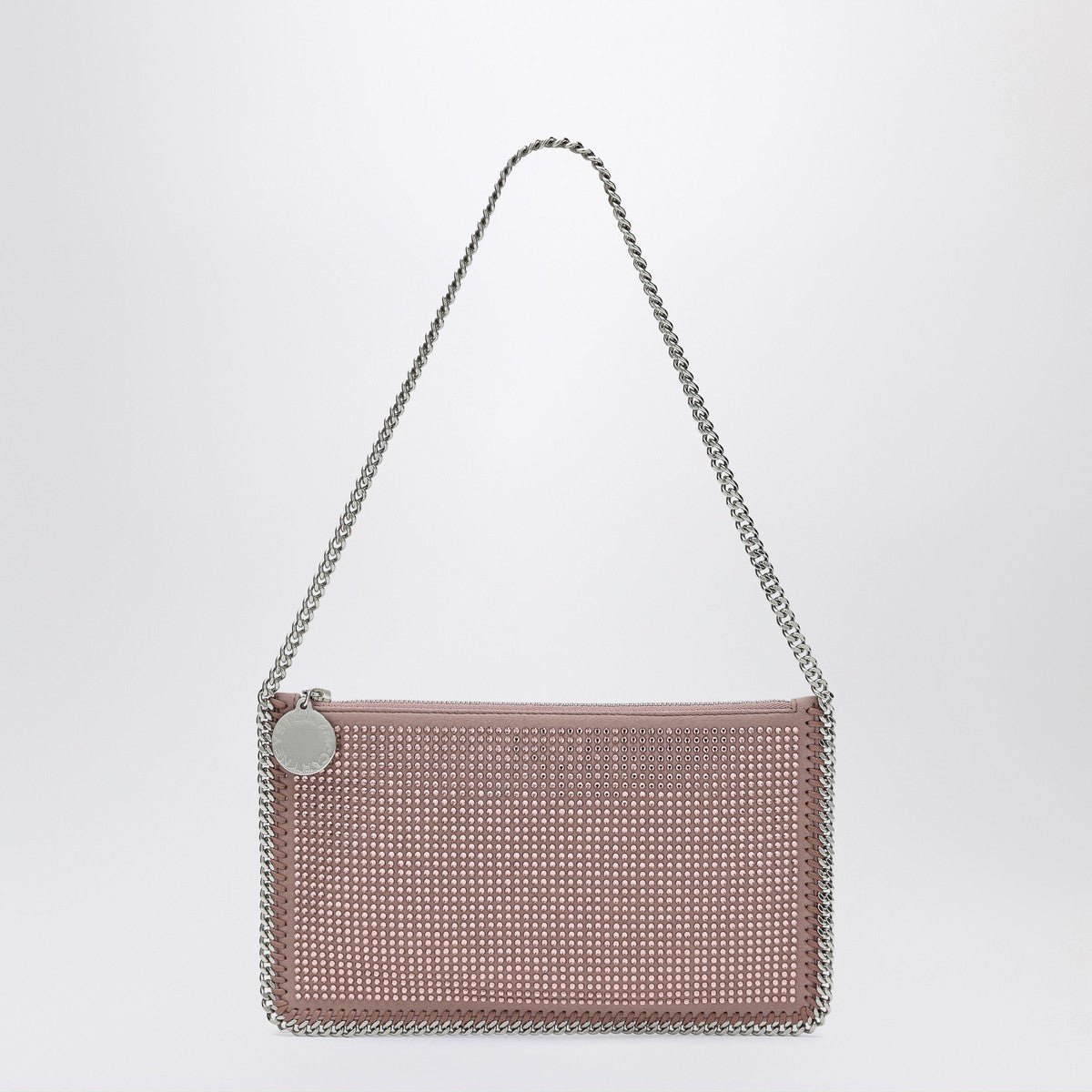 Stella McCartney Stella McCartney Falabella Pink Clutch Shoulder Bag with Rhinestones