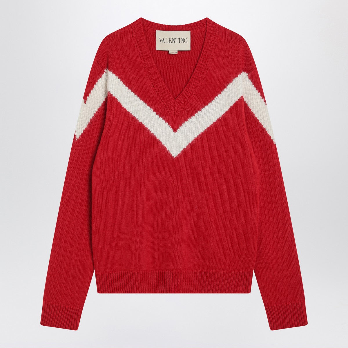 Valentino Valentino Red sweater with Vlogo on bow