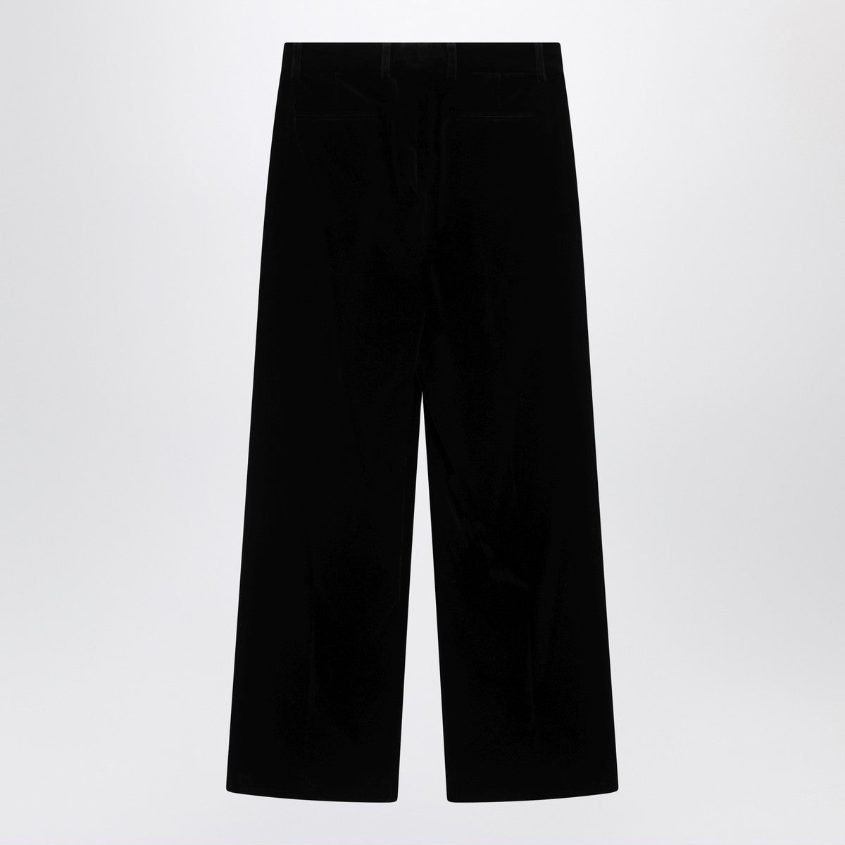 Valentino Valentino Black cotton velvet trousers