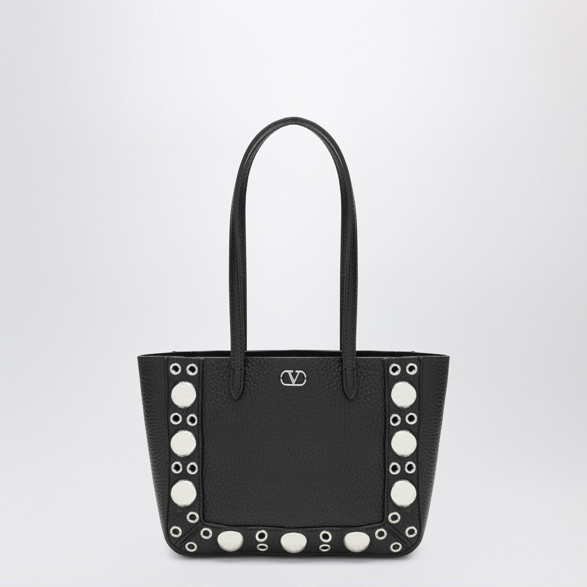 Valentino Garavani Valentino Garavani Mini Nellcôte black grained calfskin bag