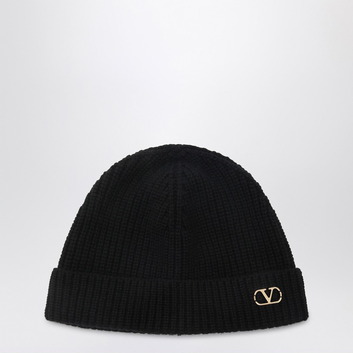 Valentino Garavani Valentino Garavani VLogo Signature beanie black in cashmere