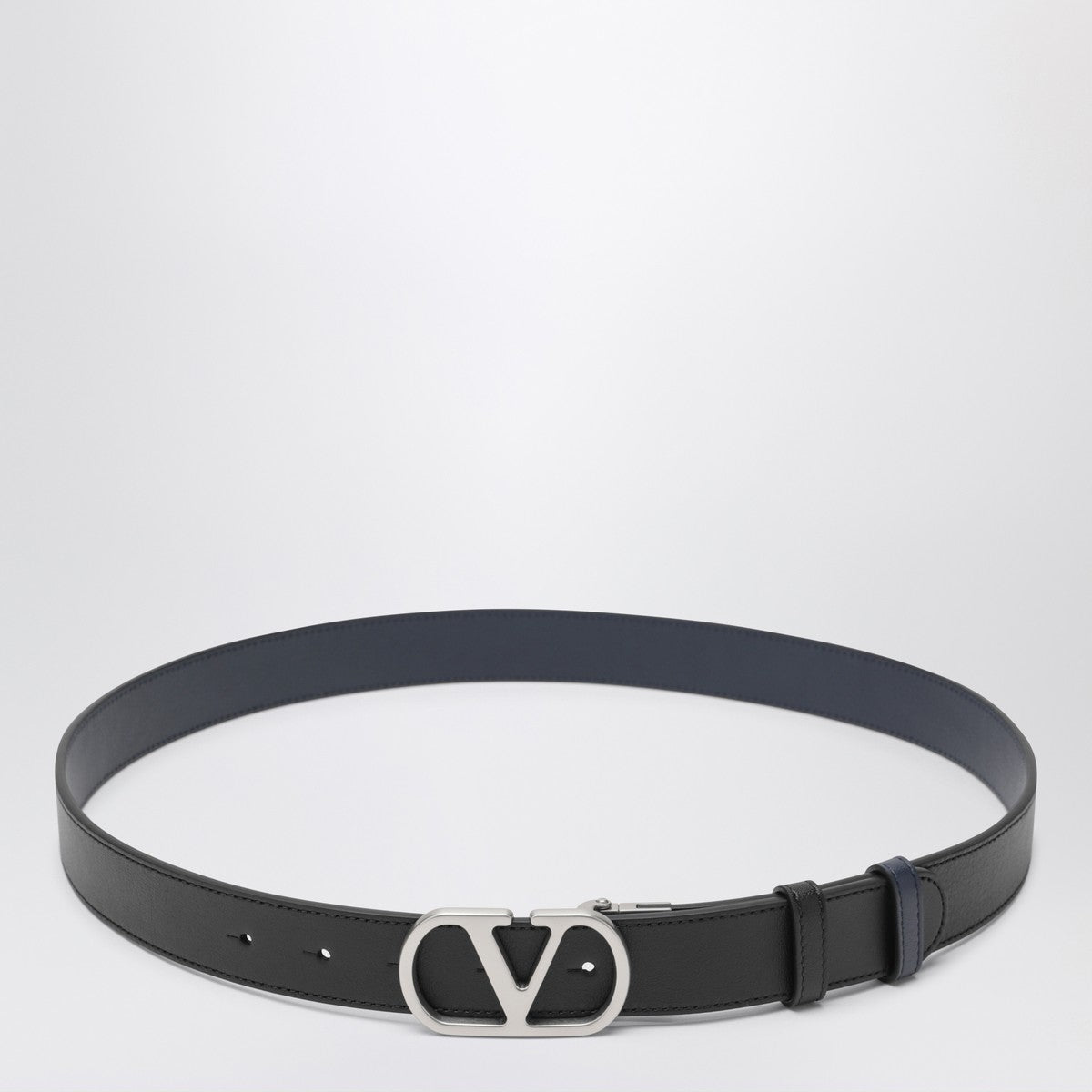 Valentino Garavani Valentino Garavani Reversible Vlogo Signature belt Black/Marine