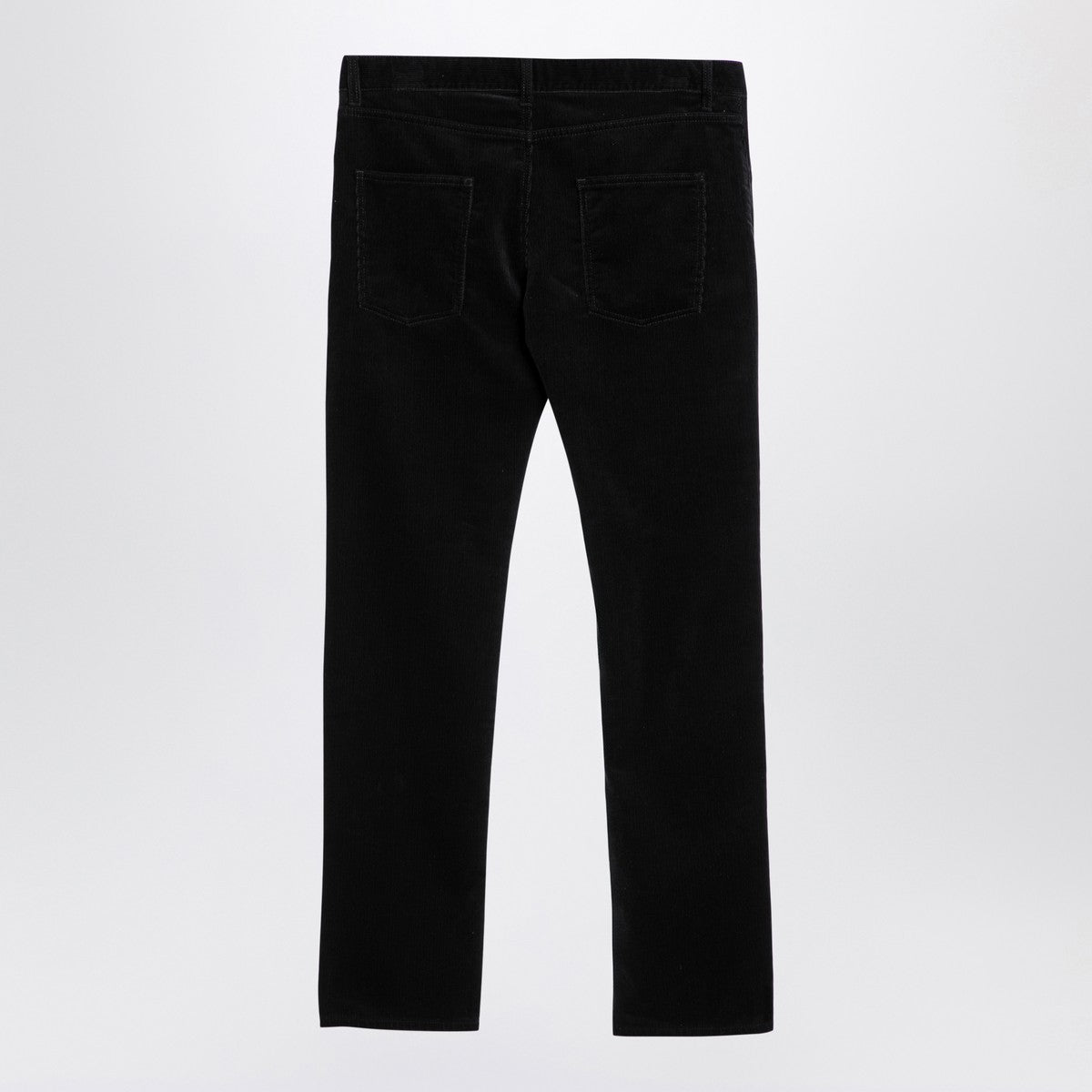 Saint Laurent Saint Laurent Black corduroy slim trousers