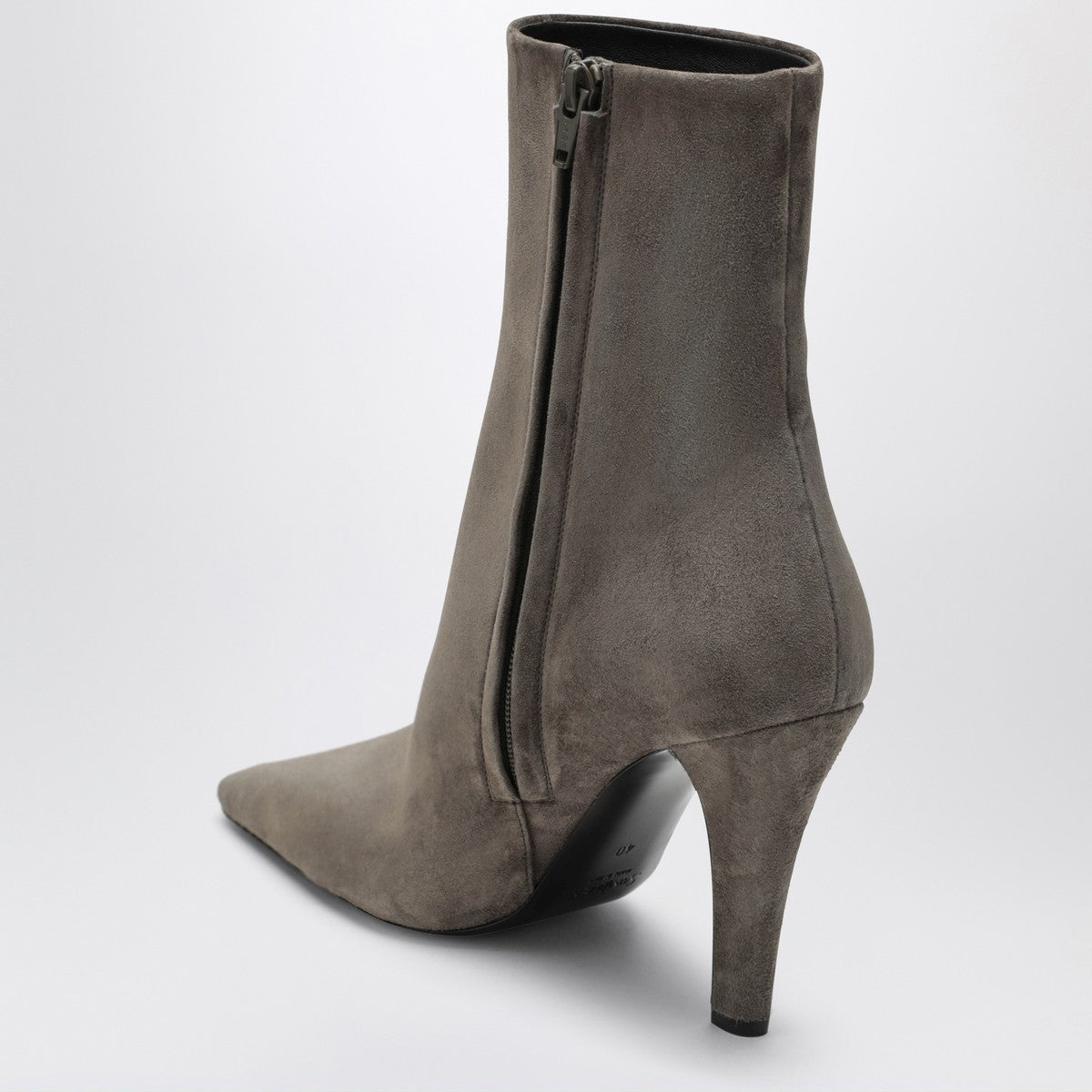 Saint Laurent Saint Laurent Grey Jill suede ankle boots