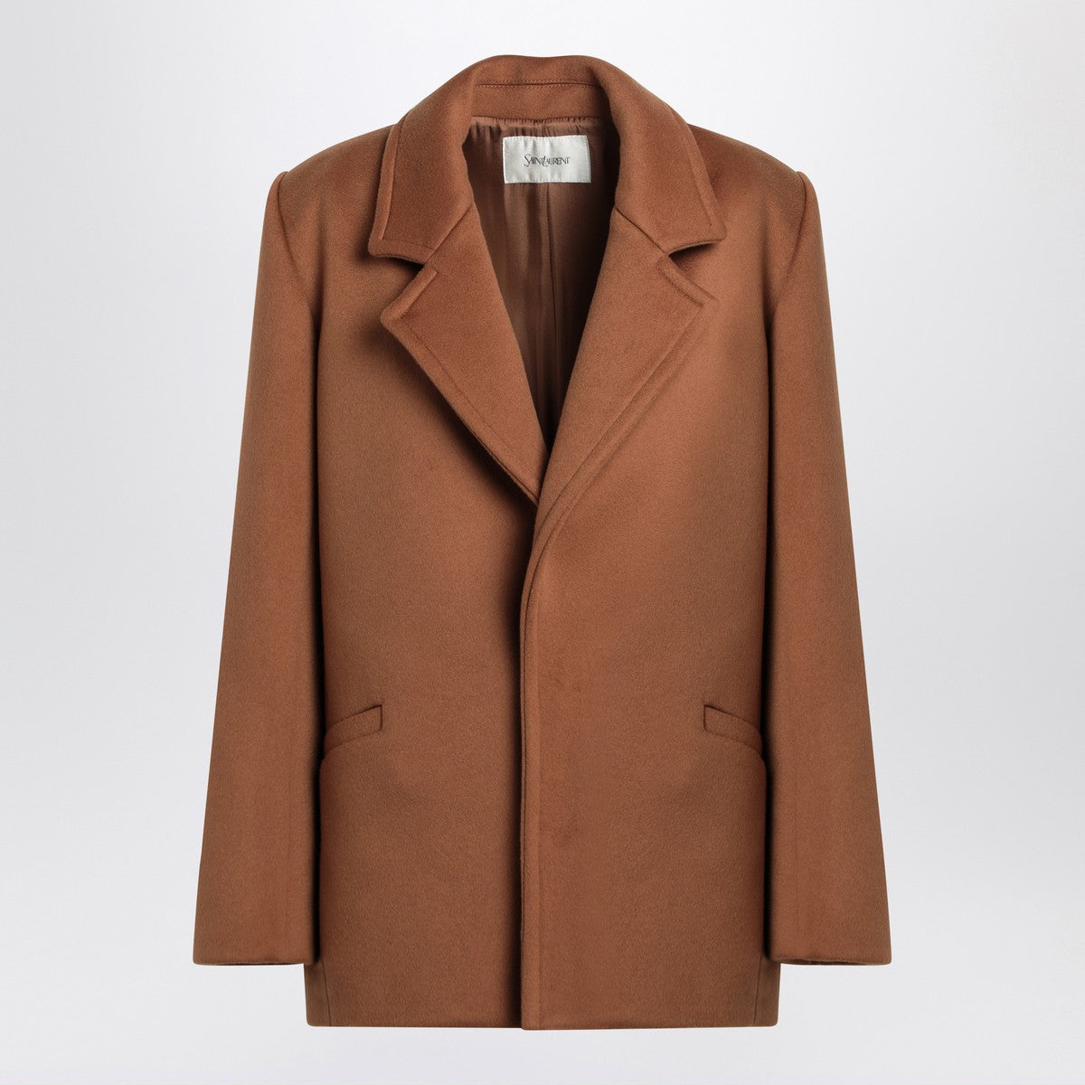 Saint Laurent Saint Laurent Camel wool short coat