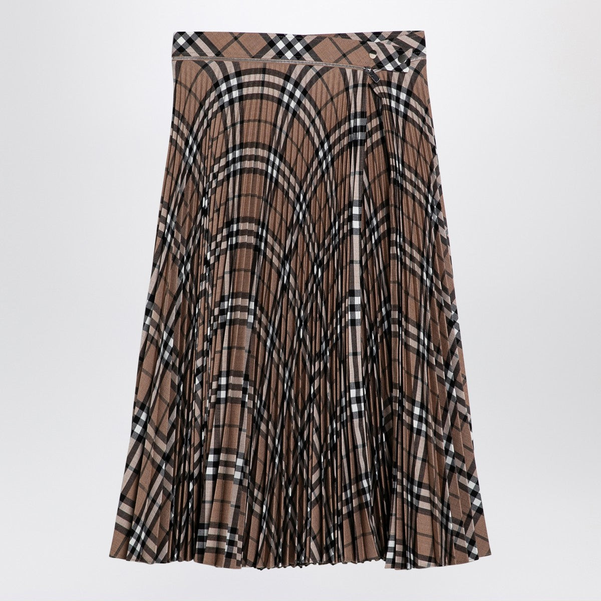 Burberry Burberry Check pattern pleated skirt