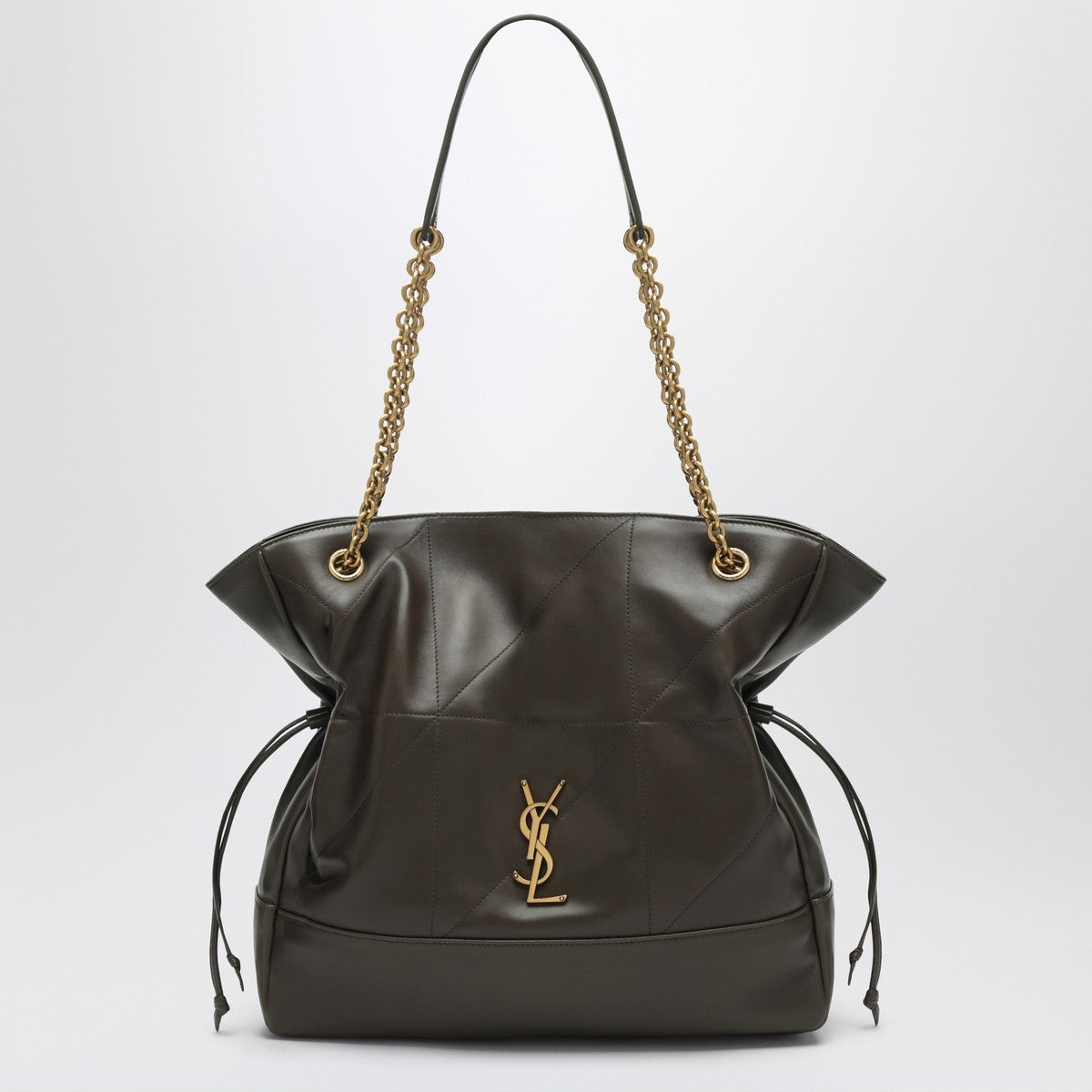 Saint Laurent Saint Laurent Brown leather shopping bag Jamie