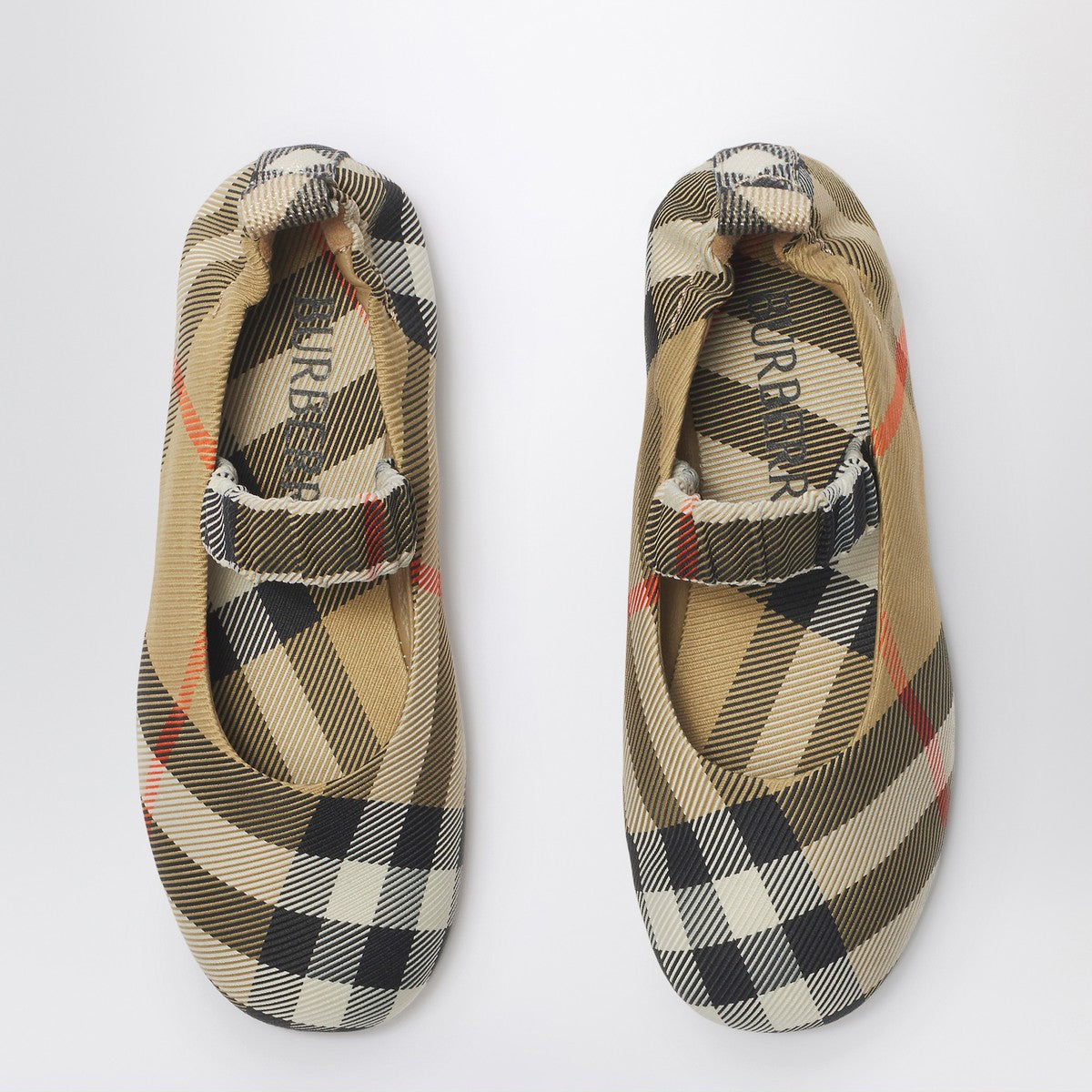 Burberry Burberry Check pattern nylon-blend ballerina