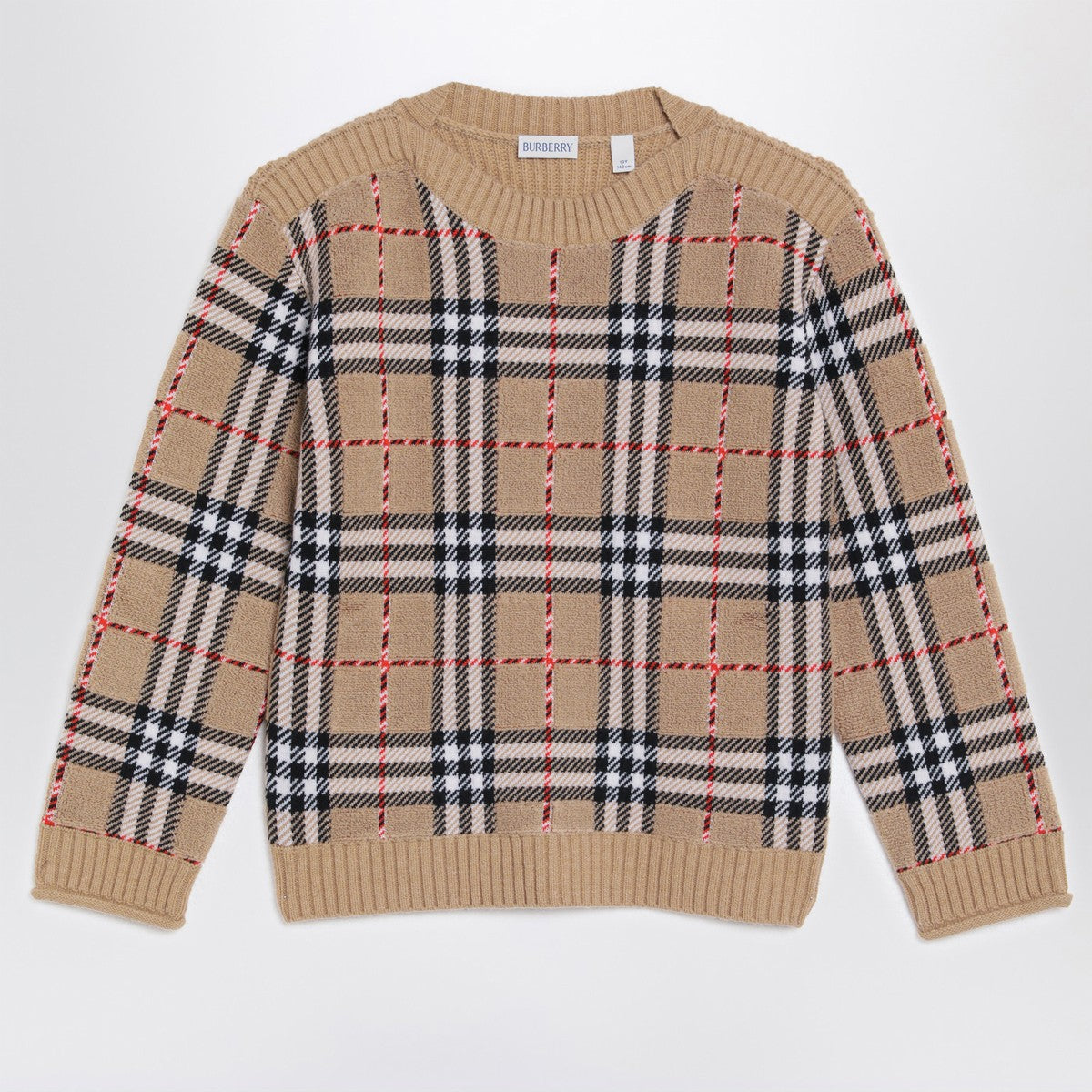 Burberry Burberry Beige check wool pullover
