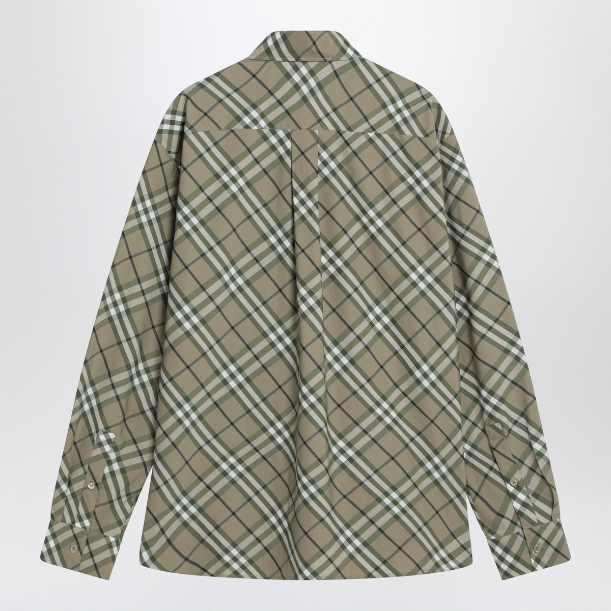 Burberry Burberry Saxon Green check-patterned shirt