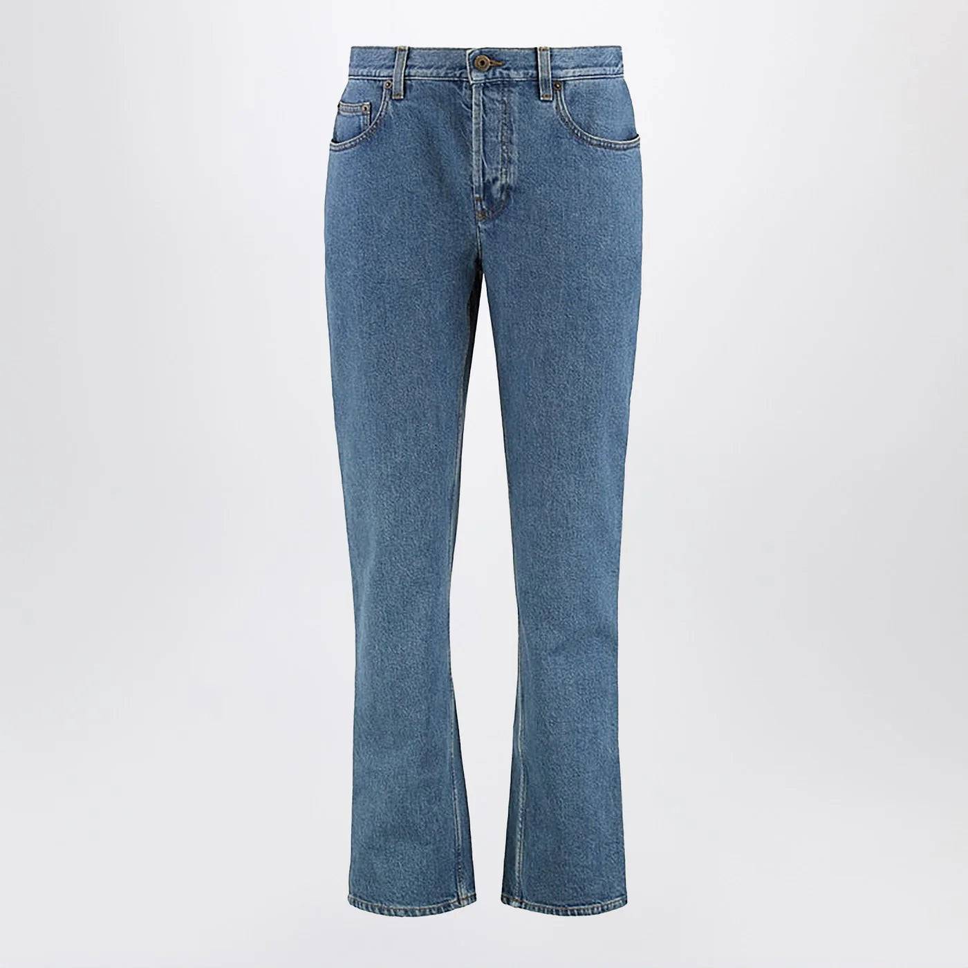 Burberry Straight jeans in Mid blue denim