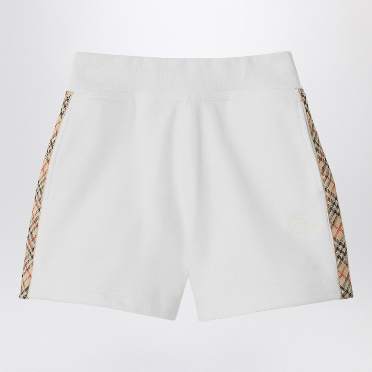 Burberry Burberry White shorts with Check trims