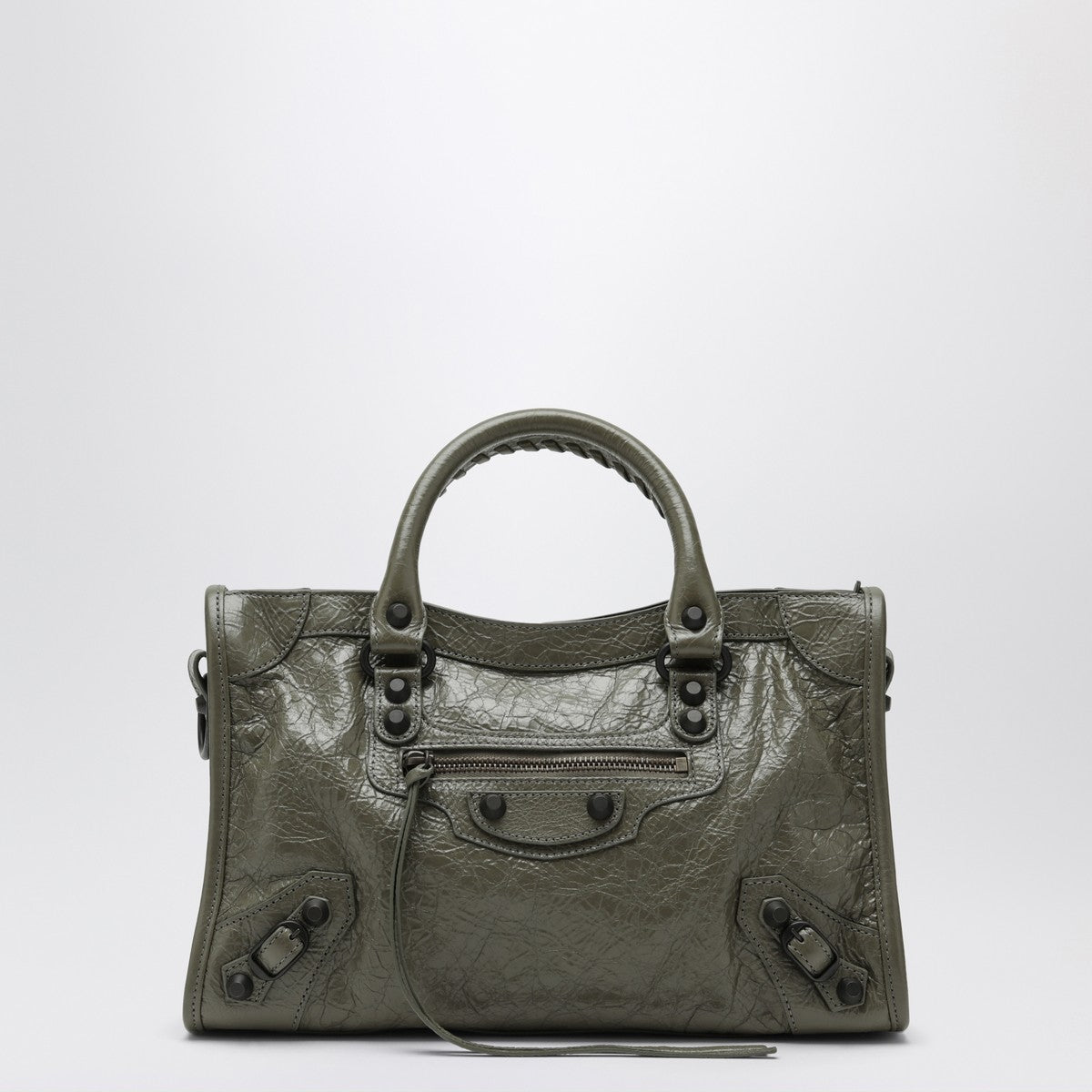 Balenciaga Le City small tote bag in military green