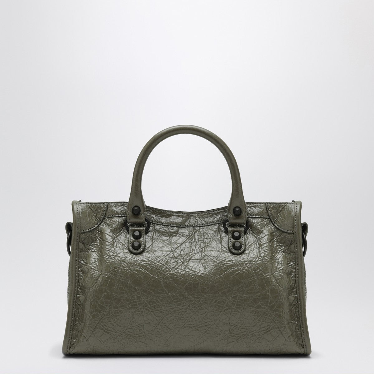 Balenciaga Le City small tote bag in military green
