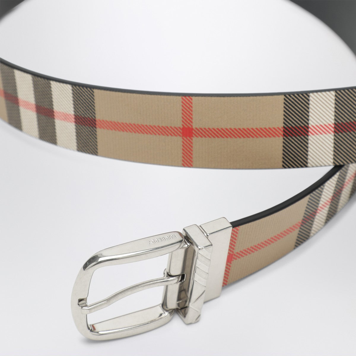 Burberry Burberry Reversible belt with Check buckle