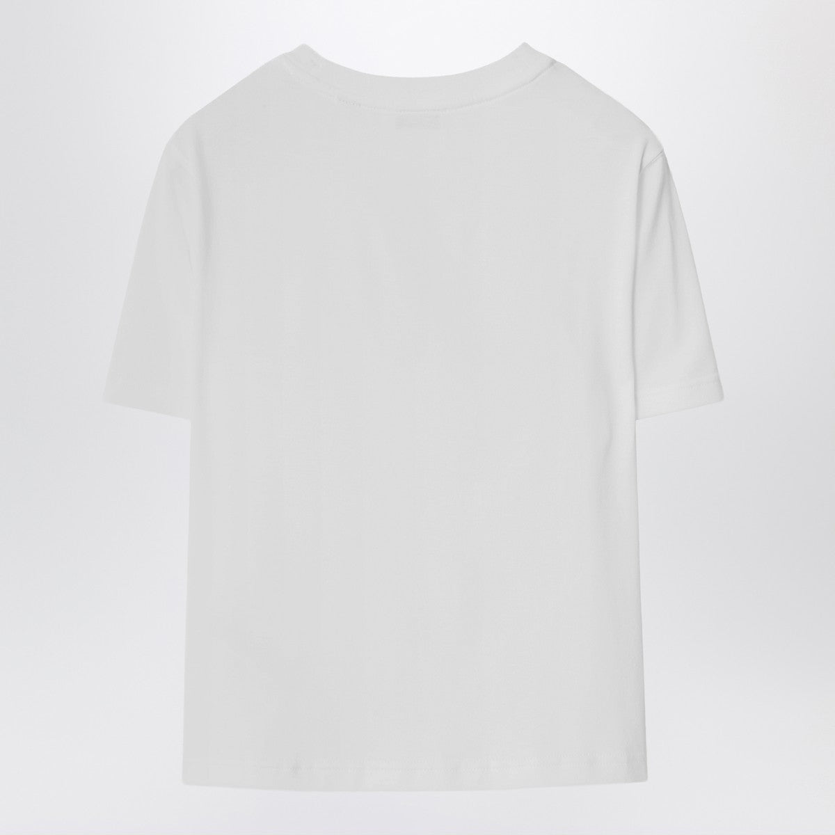 Burberry Burberry White cotton T-shirt with EKD Check