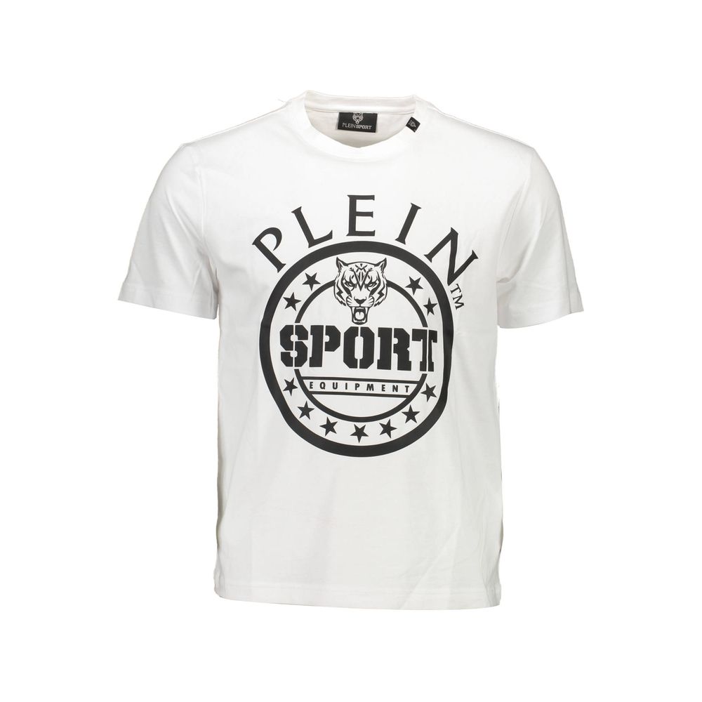 تي شيرت قطني أبيض من Plein Sport