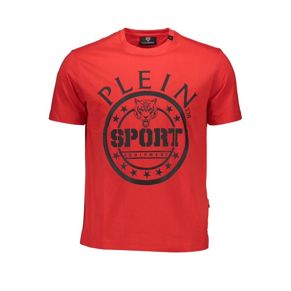 تي شيرت قطني أحمر من Plein Sport