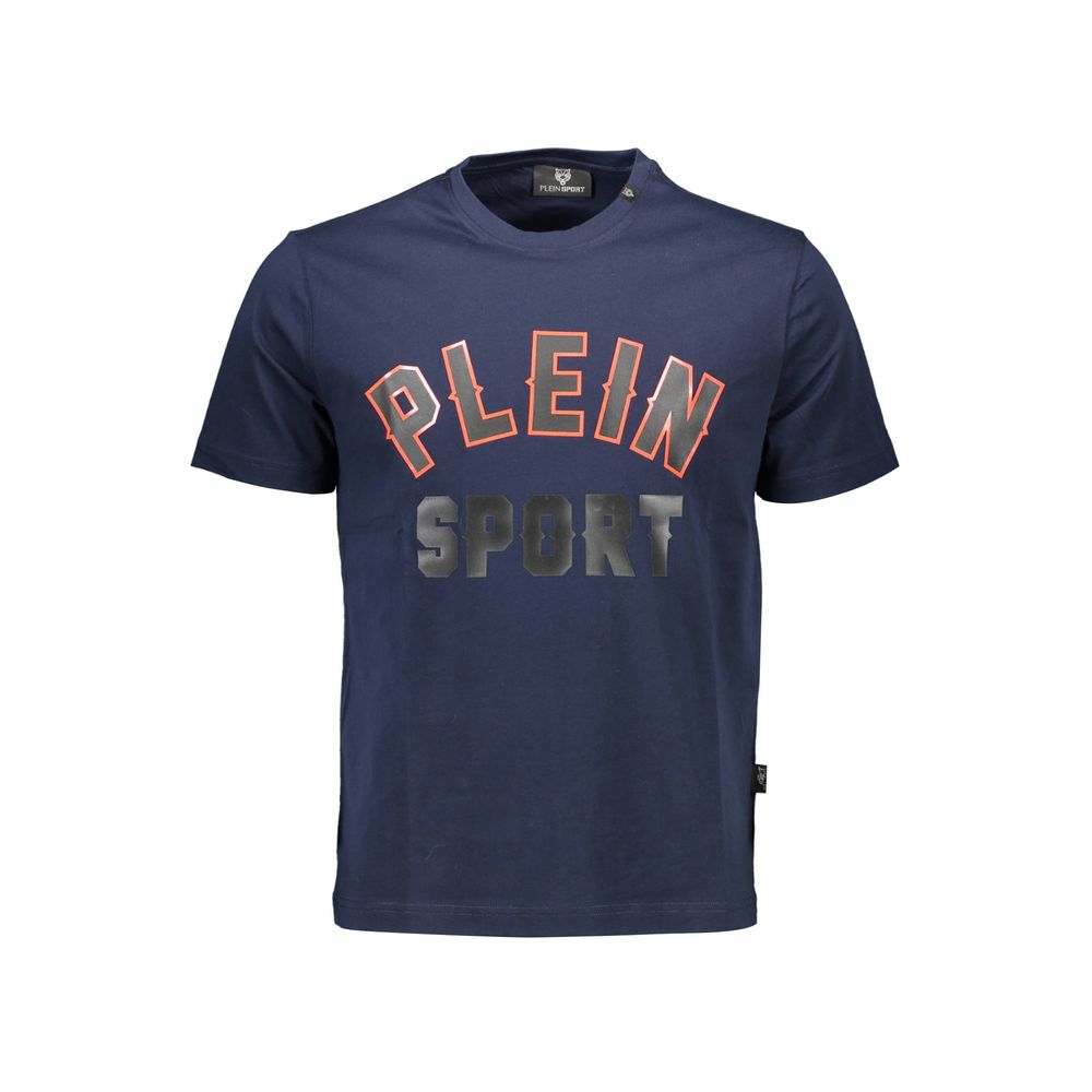 تي شيرت قطني أزرق من Plein Sport