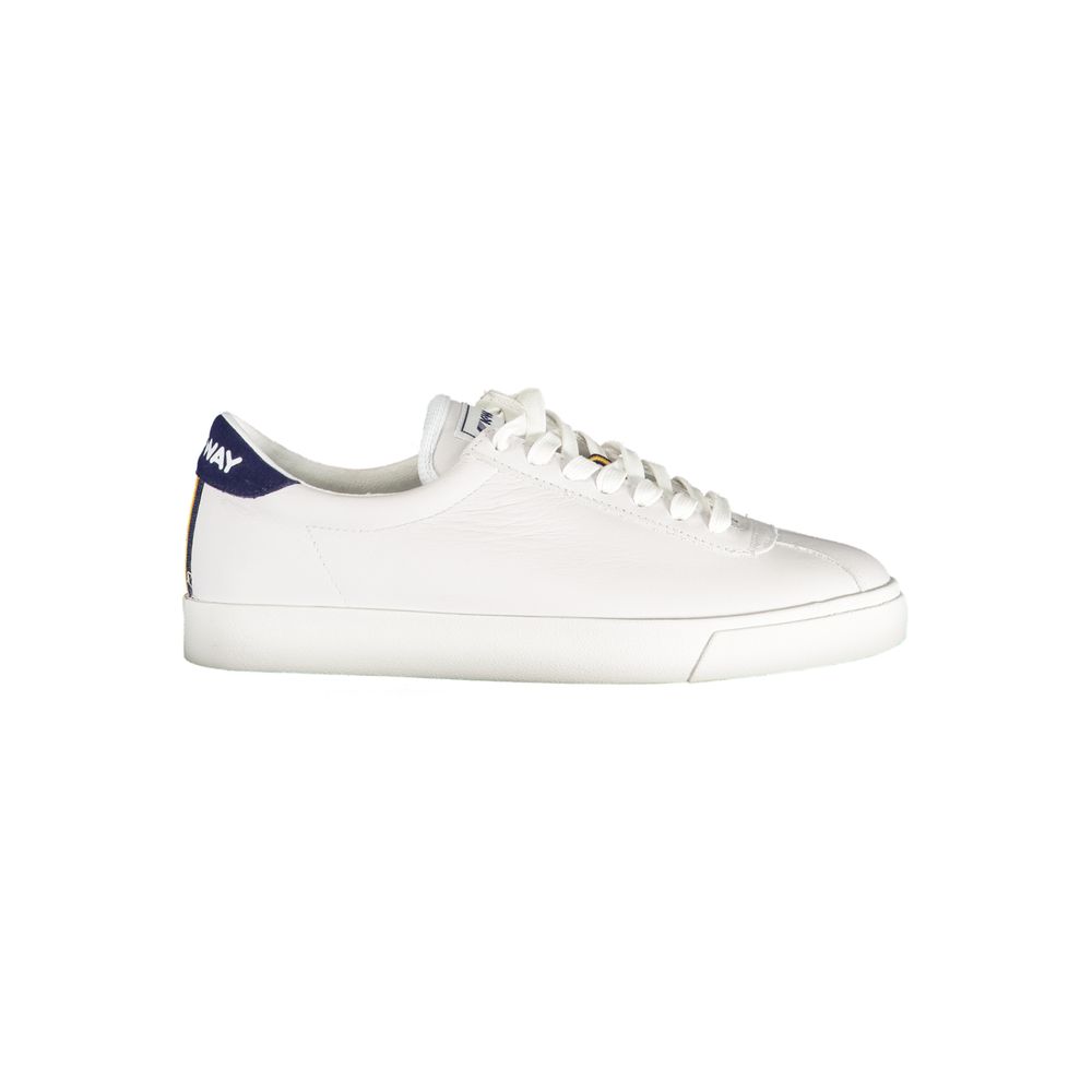 White Polyester Sneaker