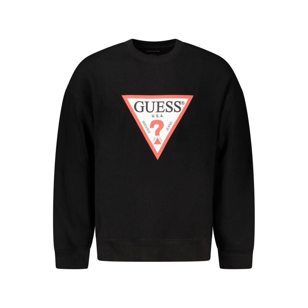 سترة جينز قطنية سوداء من Guess