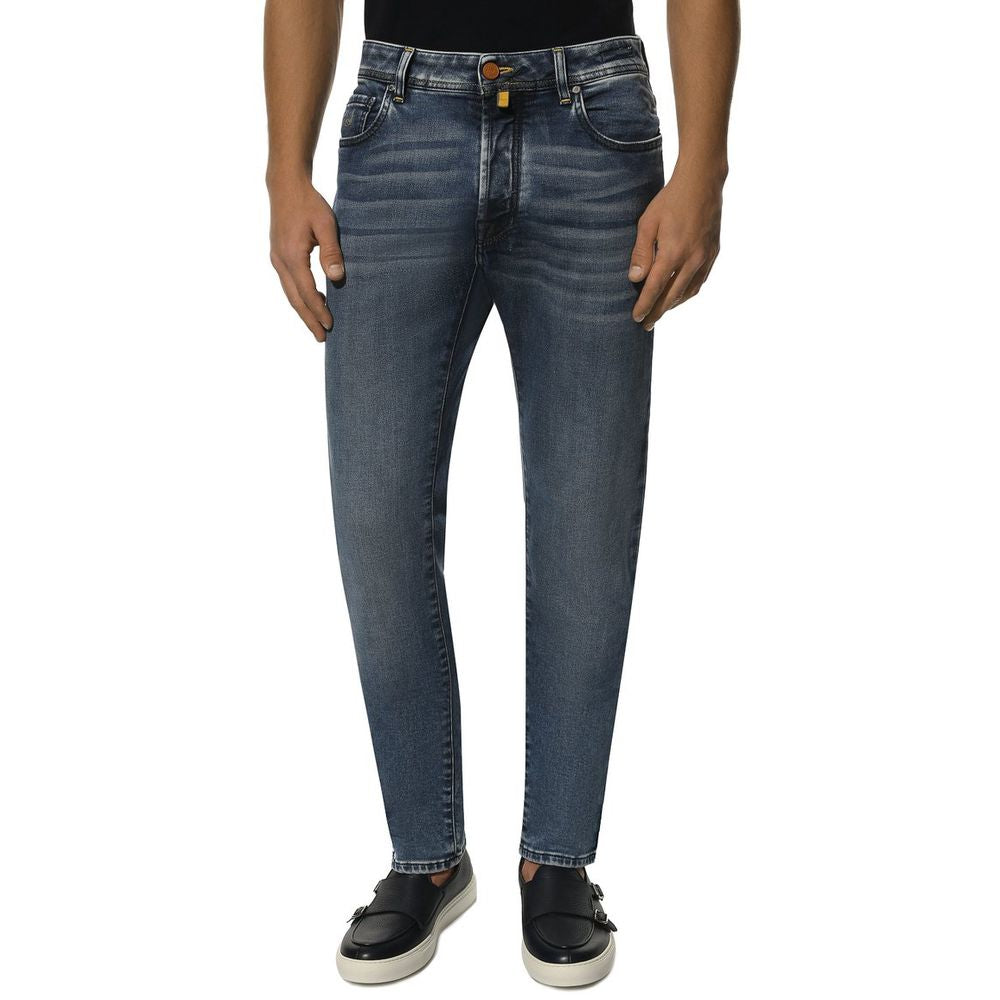 Jacob Cohen Blue Cotton Jeans & Pant