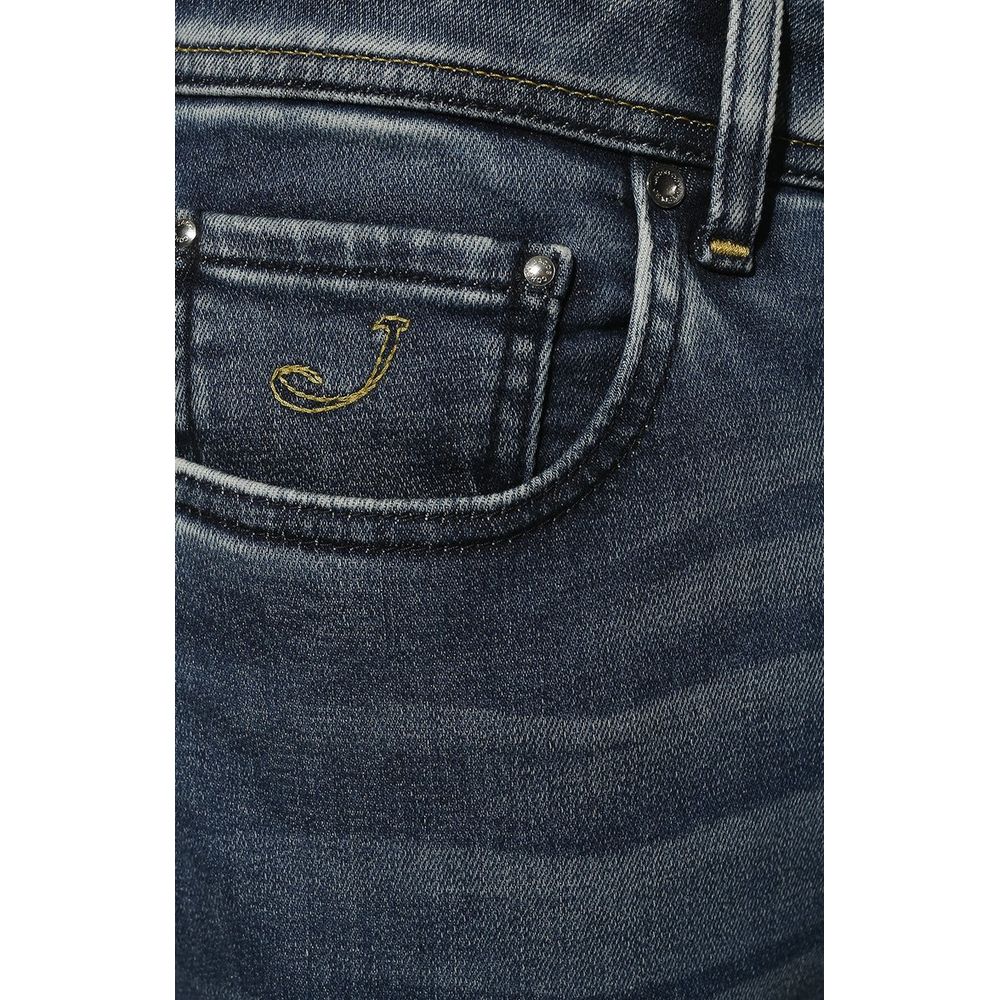 Jacob Cohen Blue Cotton Jeans & Pant