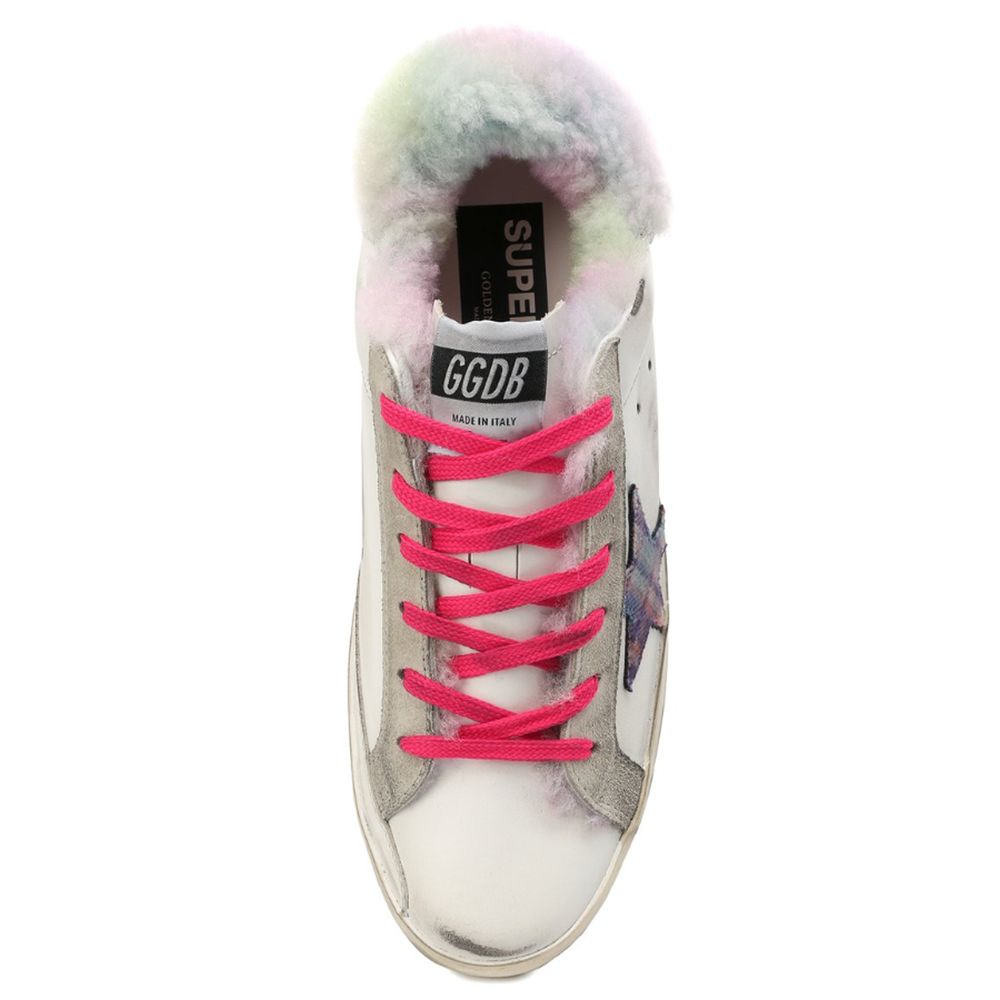 حذاء رياضي جلدي أبيض من Golden Goose