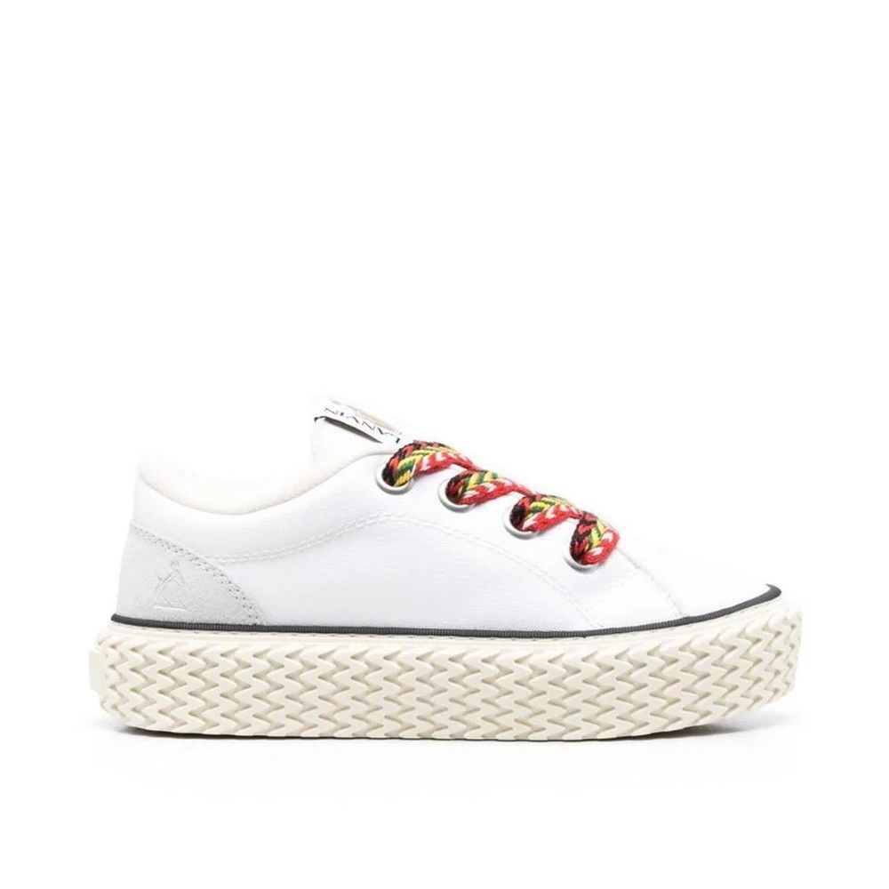 Cotton Lace-Up Sneakers