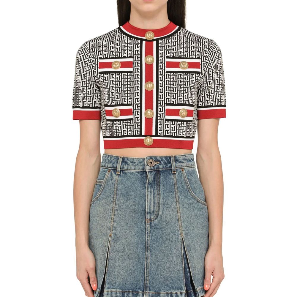 Cropped Monogram Top