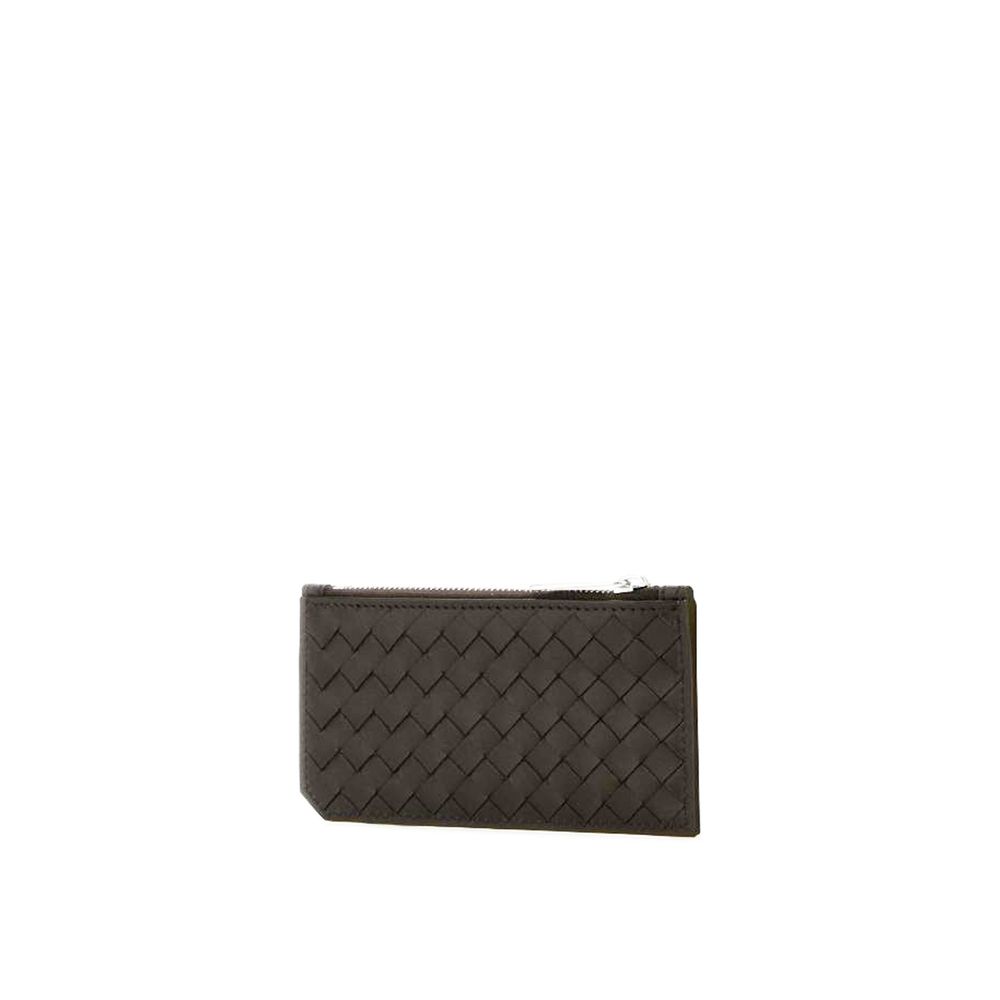 Intrecciato Leather Card Holder