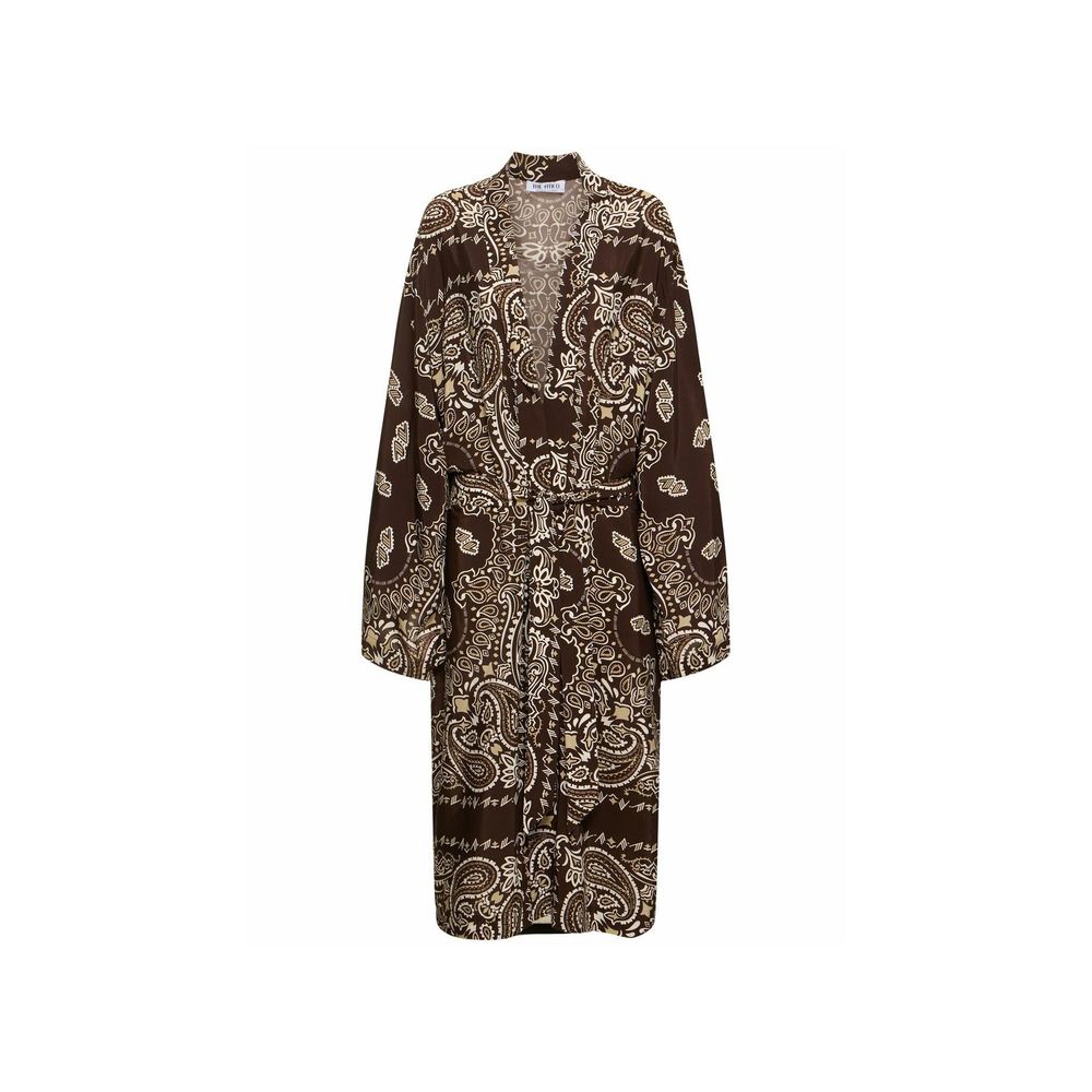 Printed Viscose Twill Kaftan Dress