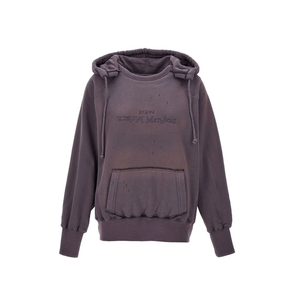 سويت شيرت قطني بغطاء رأس من Maison Margiela