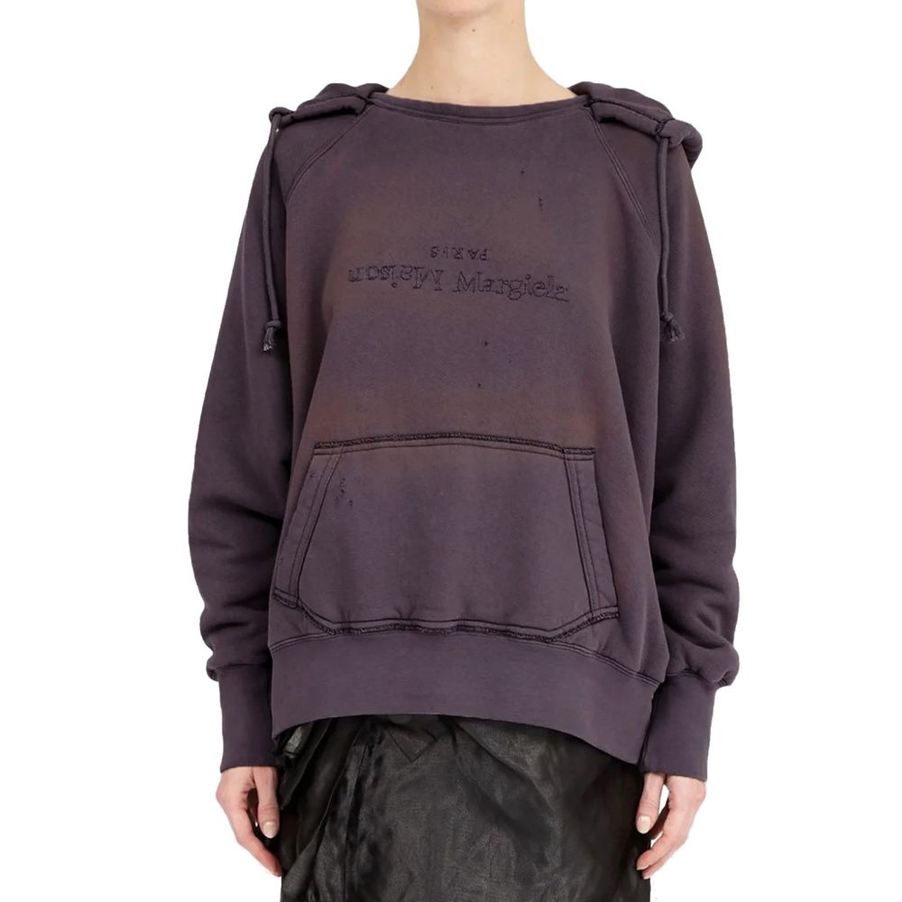 سويت شيرت قطني بغطاء رأس من Maison Margiela