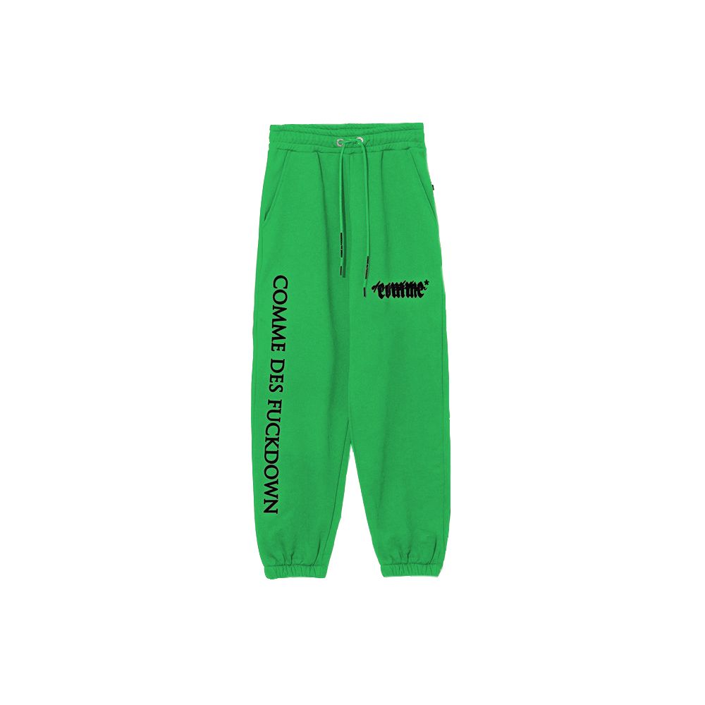 Comme Des Fuckdown جينز وبانت قطن أخضر