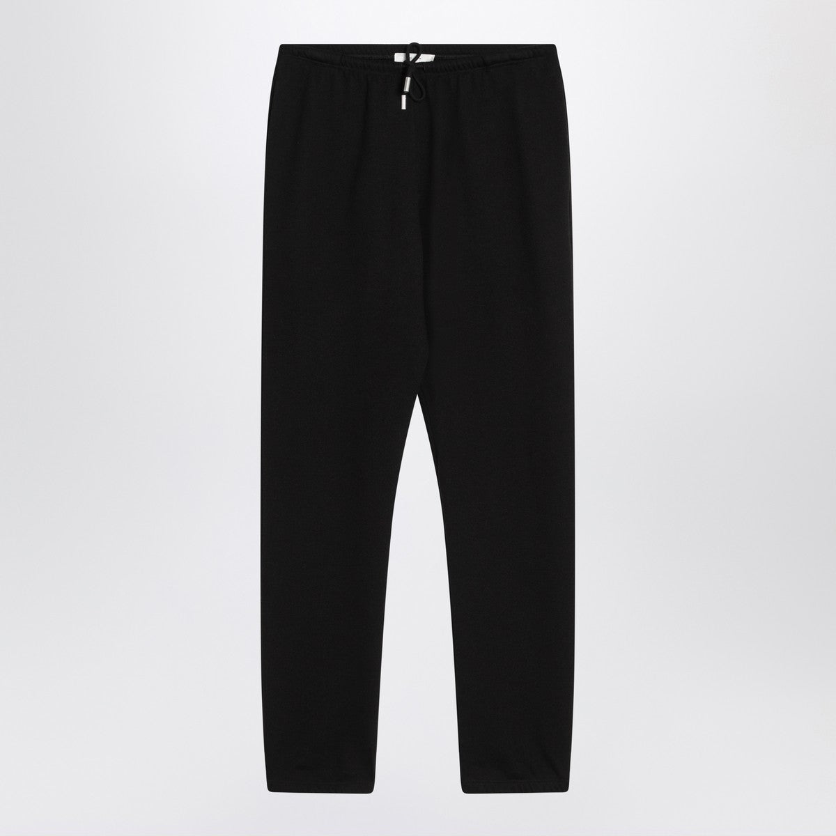 The Row The Row Teo black cotton and cashmere trousers