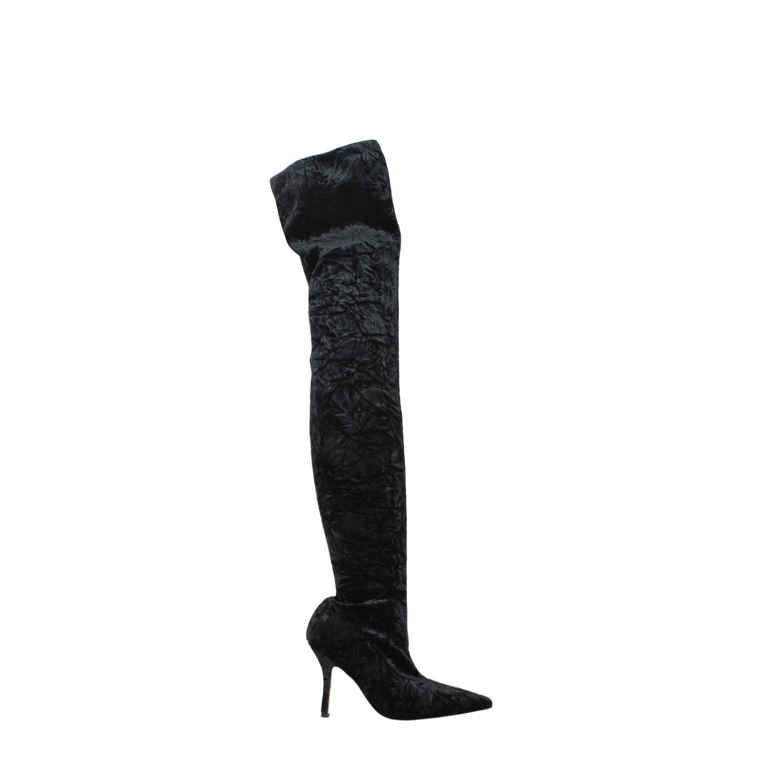 Paris Texas Black Velvet Over The Knee