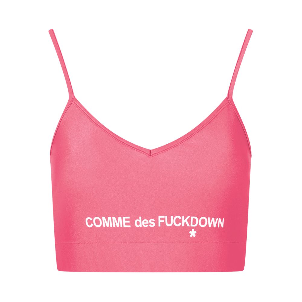 قميص وقميص من البوليستر الوردي Comme Des Fuckdown