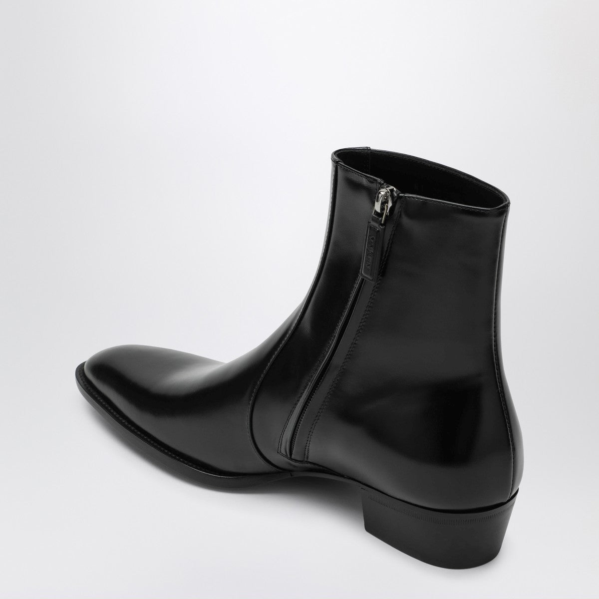 Saint Laurent Saint Laurent Black Roman boots in smooth leather