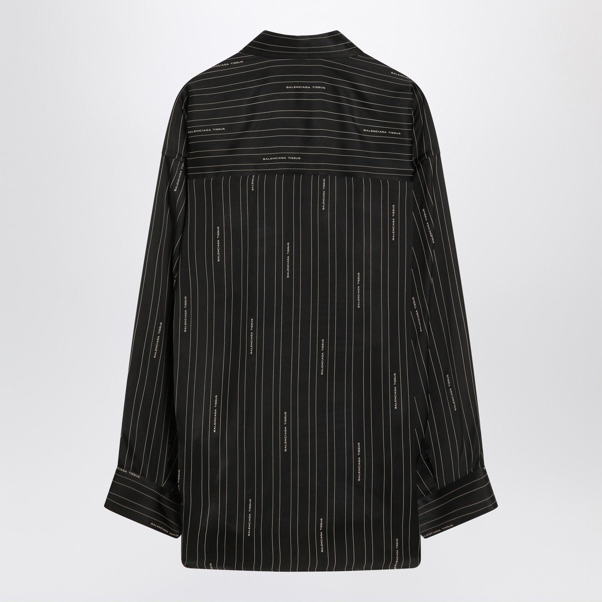 Balenciaga Balenciaga Pinstriped black button-down shirt