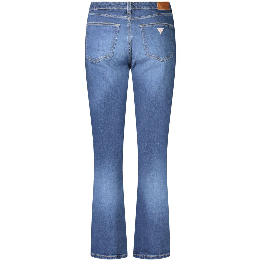 بنطلون جينز نسائي من القطن باللون الأزرق من Guess Jeans
