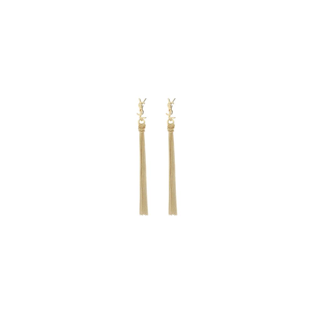 Saint Laurent Bo Pompons Chaines Brass Metal