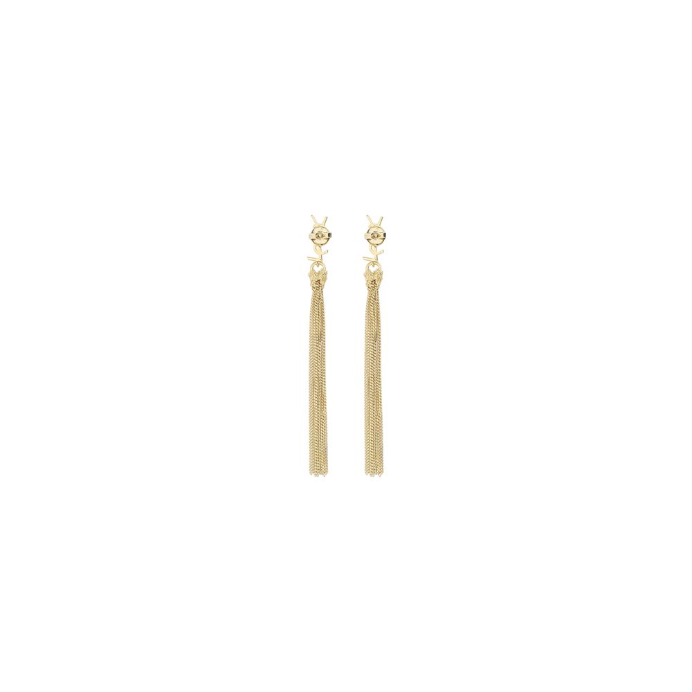Saint Laurent Bo Pompons Chaines Brass Metal