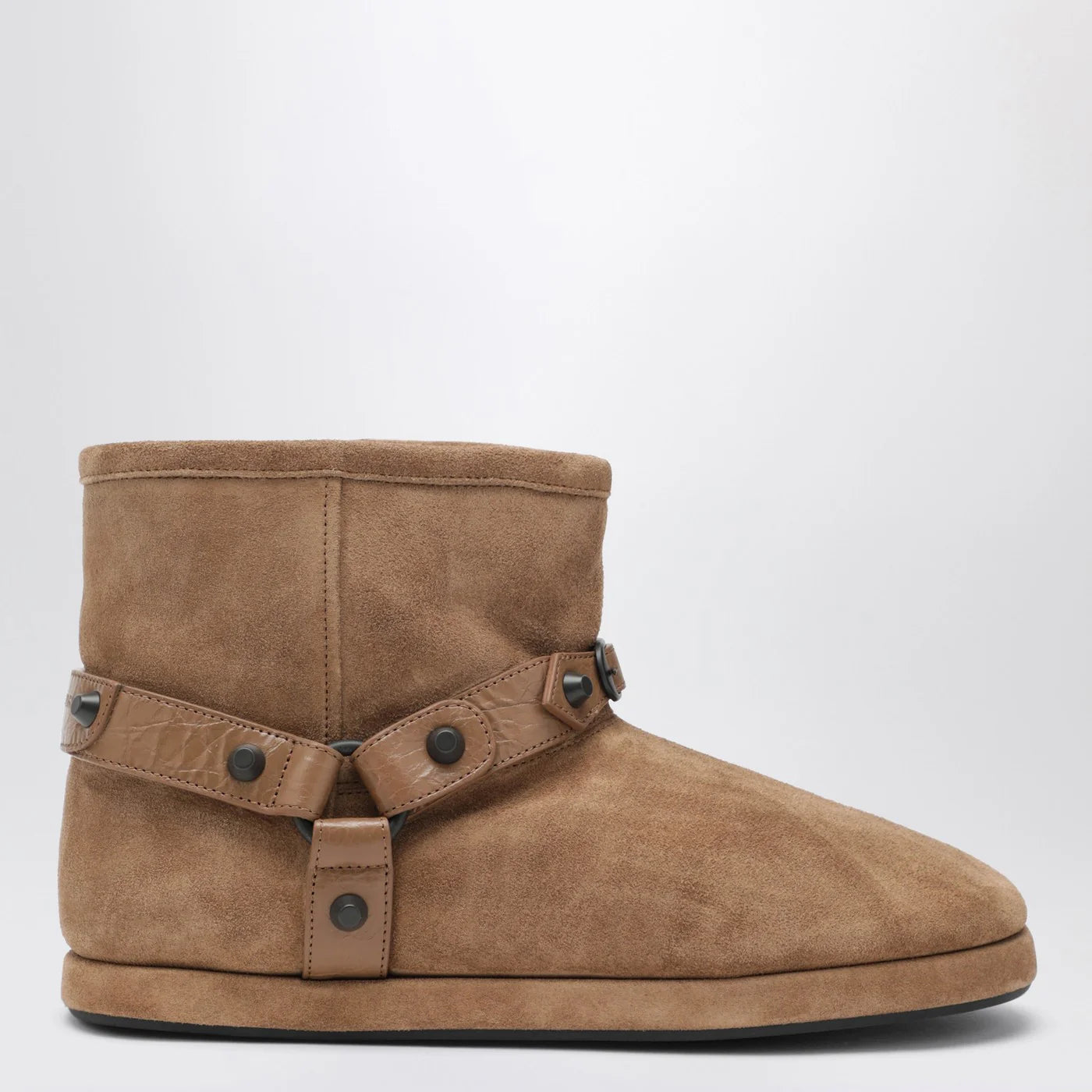 Balenciaga Alaska Soft camel ankle boots